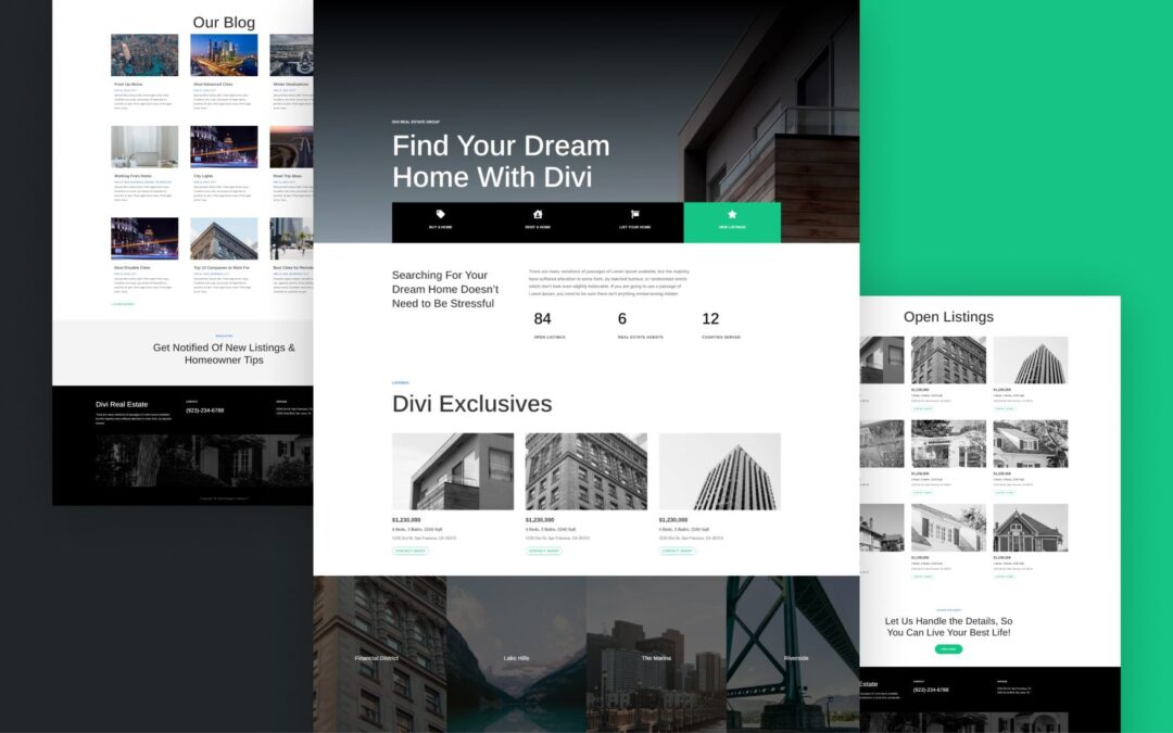 Kostenloses Layout Pack für Immobilien
